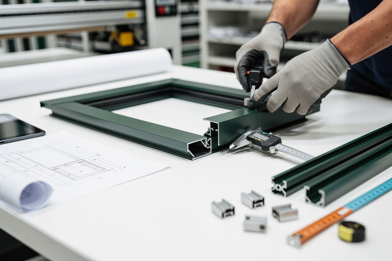 VNU Windows precision manufacturing process—custom aluminium windows and doors built to exact specifications in Ravenhall